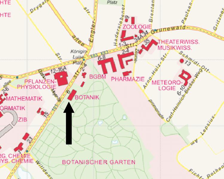 Gebaeudeplan Botanik
